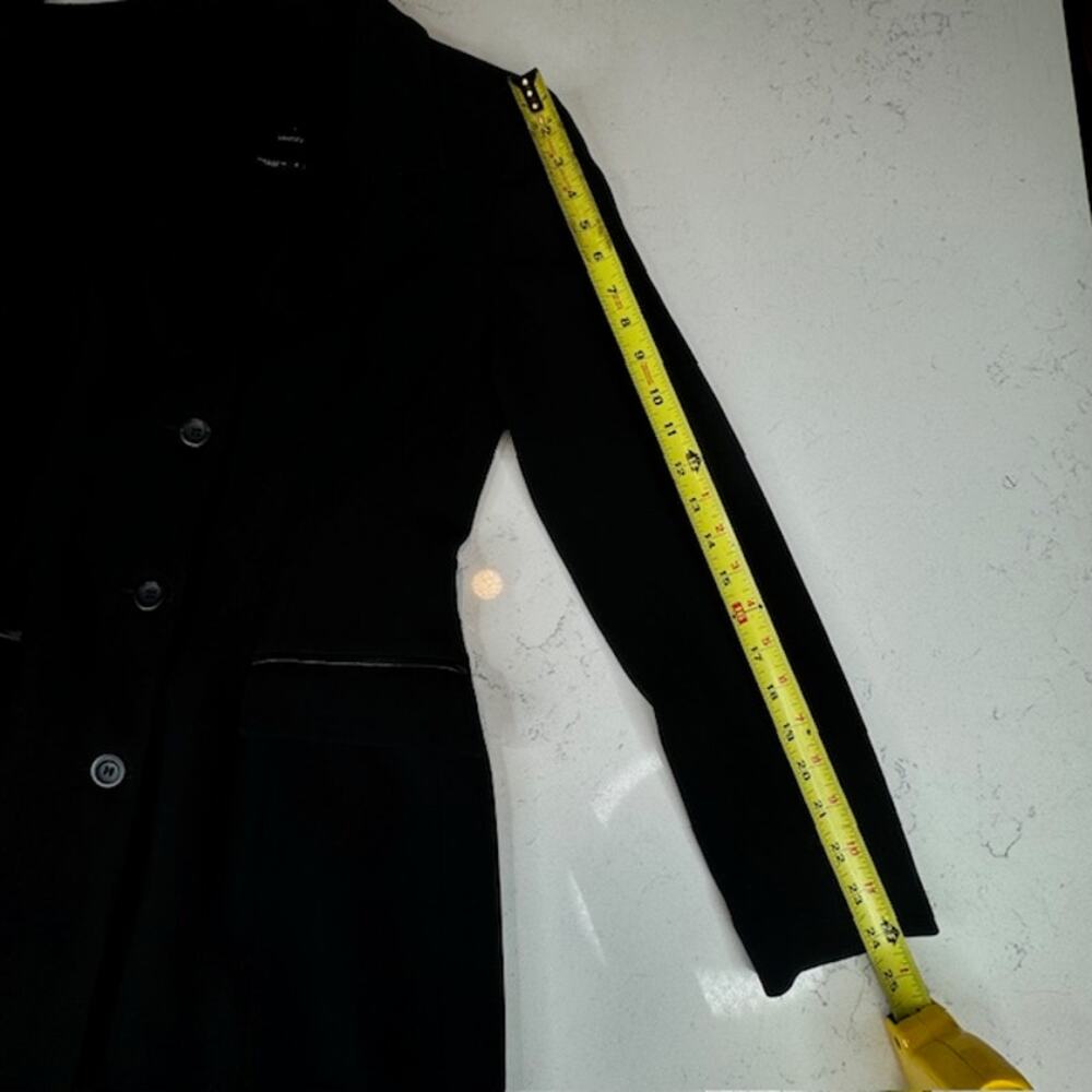 identify Womens Sz 4 Black Peacoat Jacket - Picture 10 of 14